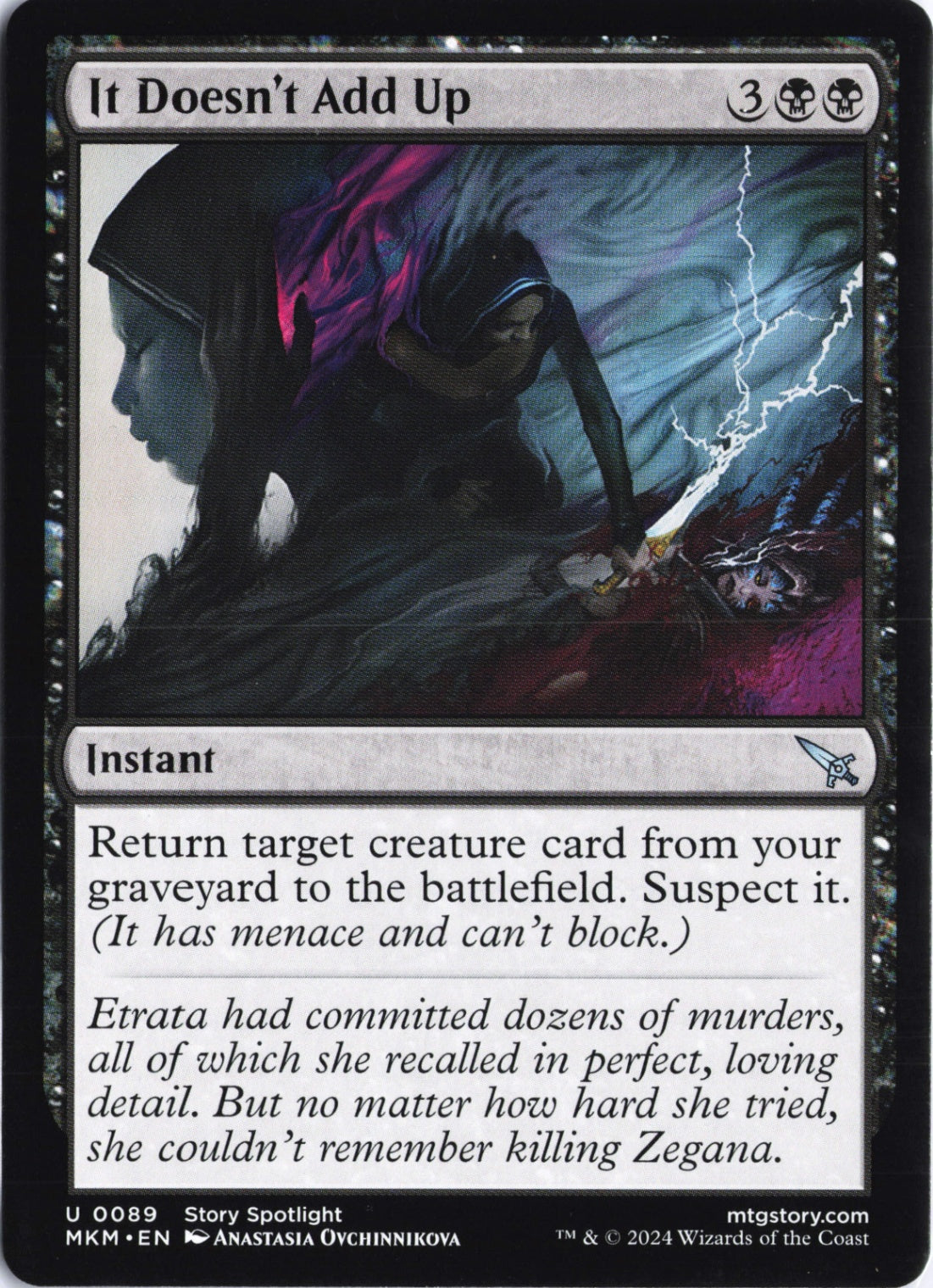 It Doesn't Add Up U Murders at Karlov Manor 89 NM