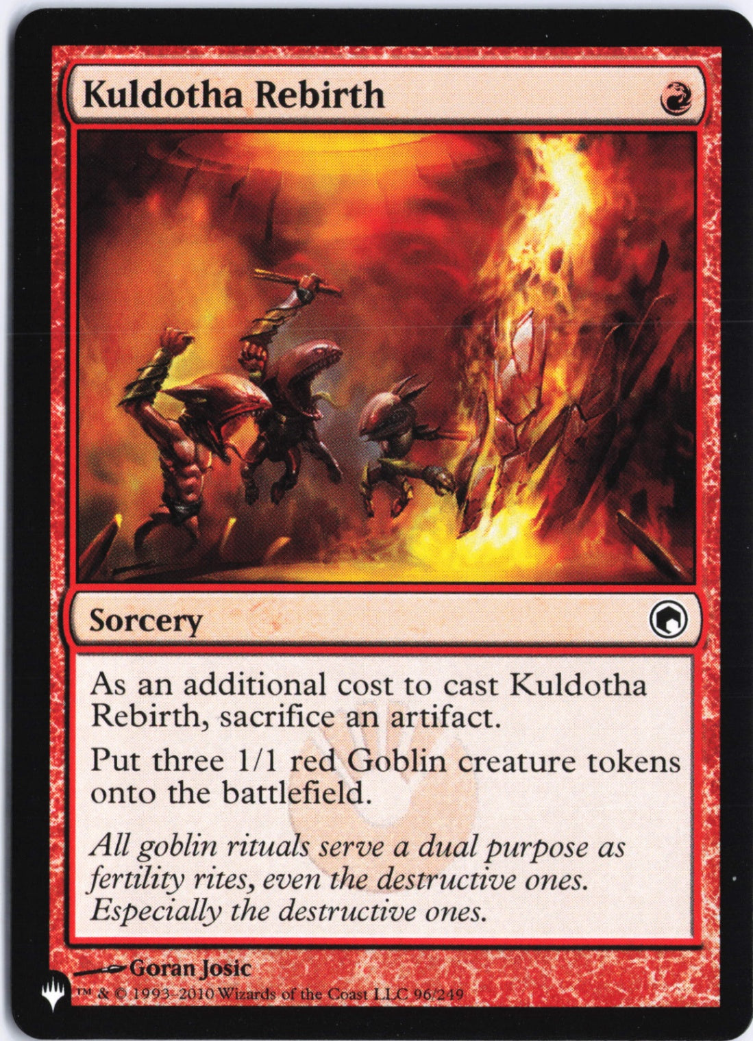 Kuldotha Rebirth C The List Reprints 96/249 NM