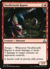 Needletooth Raptor - Rivals of Ixalan - 107