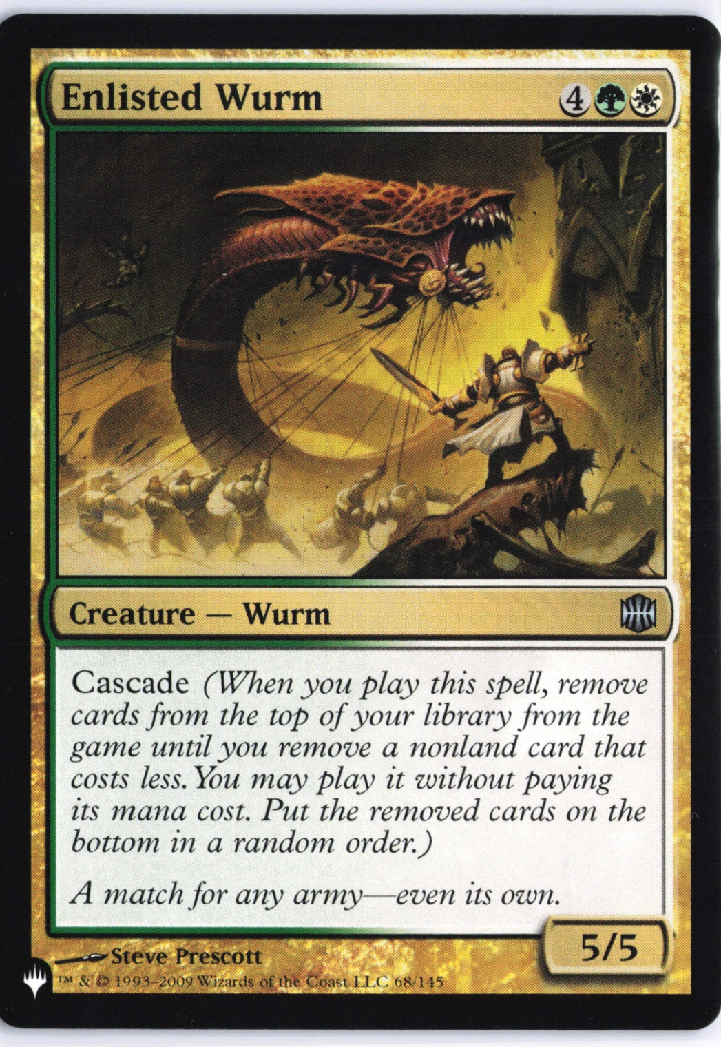 Enlisted Wurm U Alara Reborn 68 NM