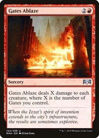 Gates Ablaze - Ravnica Allegiance - 102