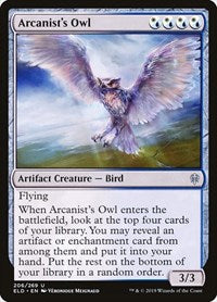 Arcanist's Owl - Throne of Eldraine - 206