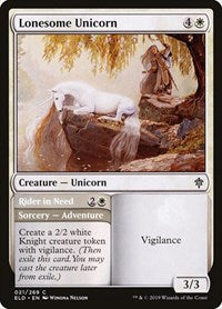 Lonesome Unicorn - Throne of Eldraine - 21
