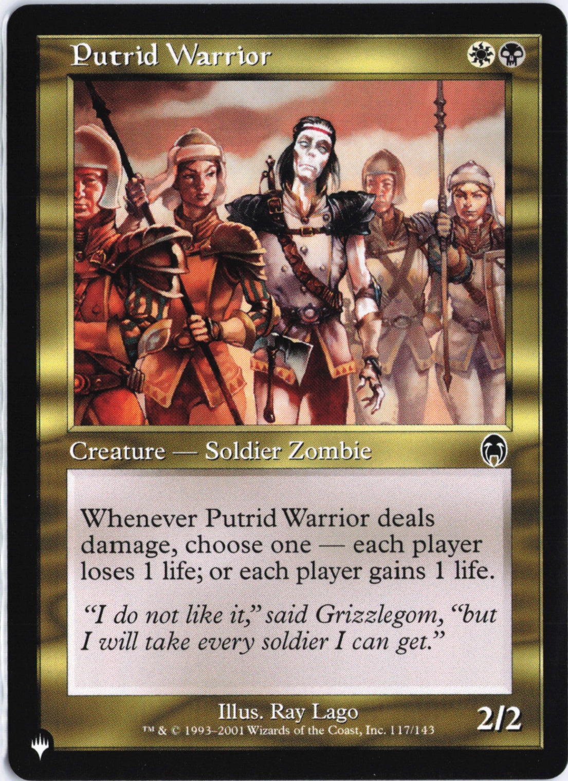 Putrid Warrior C The List Reprints 117/143 NM