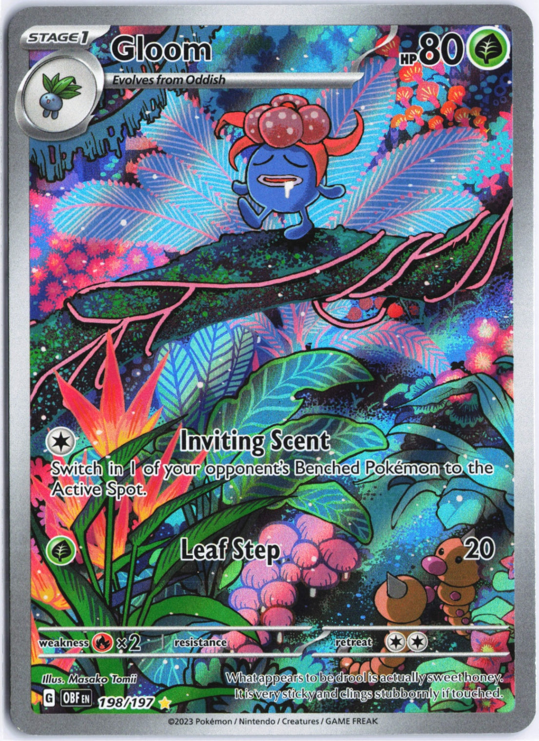 Gloom Illustration Rare SV03: Obsidian Flames 198/197 NM
