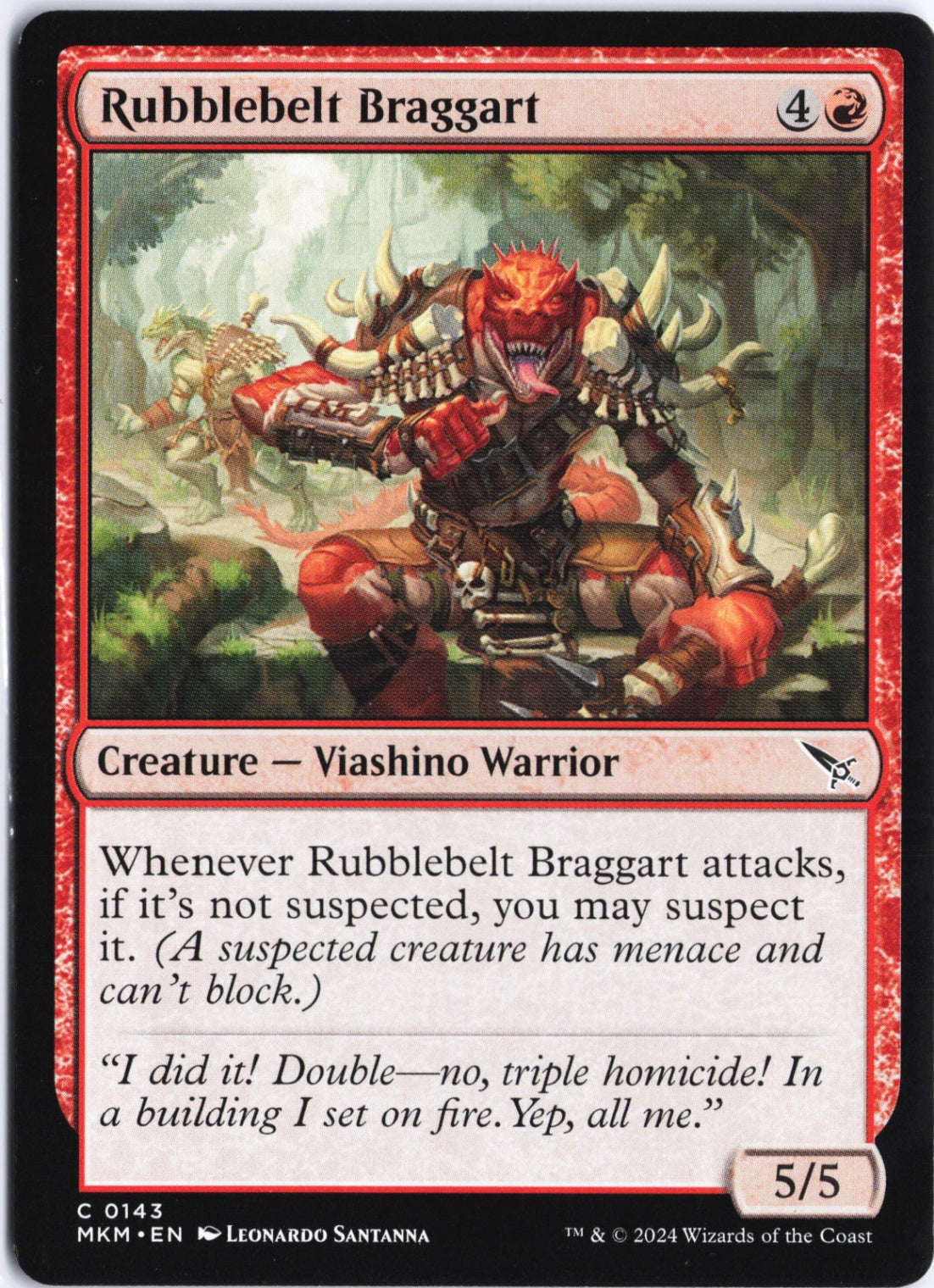 Rubblebelt Braggart C Murders at Karlov Manor 143 NM