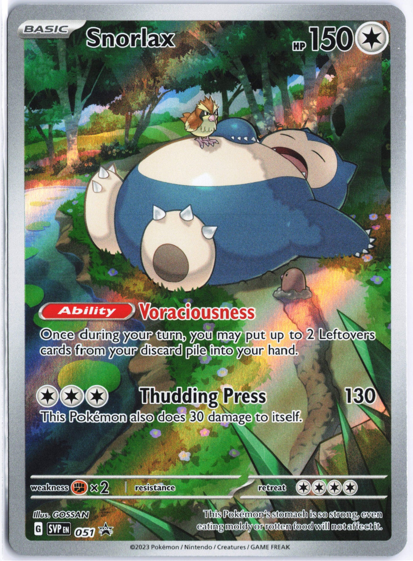 Snorlax Promo SV: Scarlet & Violet Promo Cards 051 NM