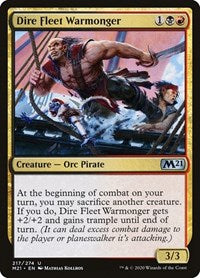 Dire Fleet Warmonger - Core Set 2021 - 217