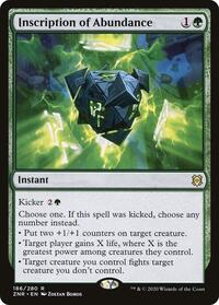 Inscription of Abundance - Zendikar Rising - 186