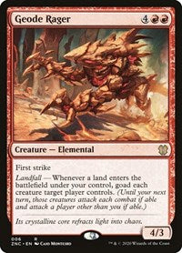 Geode Rager - Commander: Zendikar Rising - 6