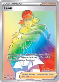 Leon (Secret) - SWSH04: Vivid Voltage - 195/185