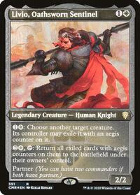 Livio, Oathsworn Sentinel (Foil Etched) - Commander Legends - 551