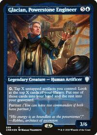 Glacian, Powerstone Engineer (Foil Etched) - Commander Legends - 559