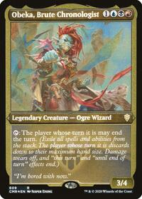 Obeka, Brute Chronologist (Foil Etched) - Commander Legends - 609
