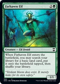 Farhaven Elf - Commander: Kaldheim - 62