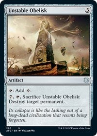 Unstable Obelisk - Commander: Adventures in the Forgotten Realms - 220