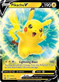 Pikachu V - SWSH198 - SWSH: Sword & Shield Promo Cards - SWSH198