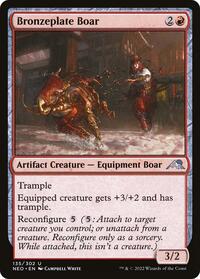 Bronzeplate Boar - Kamigawa: Neon Dynasty - 135
