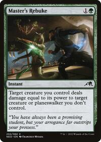 Master's Rebuke - Kamigawa: Neon Dynasty - 202