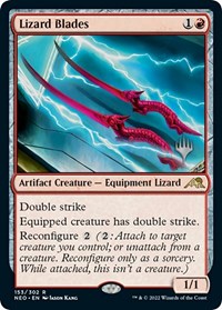 Lizard Blades - Promo Pack: Kamigawa: Neon Dynasty - 153