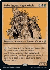 Baba Lysaga, Night Witch (Showcase) - Commander Legends: Battle for Baldur's Gate - 414