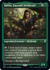 Halsin, Emerald Archdruid (Foil Etched) - Commander Legends: Battle for Baldur's Gate - 516
