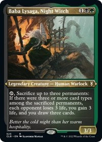 Baba Lysaga, Night Witch (Foil Etched) - Commander Legends: Battle for Baldur's Gate - 525