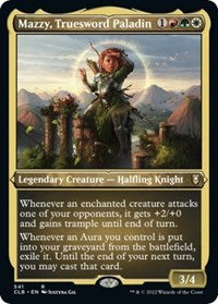 Mazzy, Truesword Paladin (Foil Etched) - Commander Legends: Battle for Baldur's Gate - 541