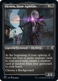 Viconia, Drow Apostate (Foil Etched) - Commander Legends: Battle for Baldur's Gate - 501