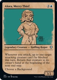 Alora, Merry Thief (Showcase) - Commander Legends: Battle for Baldur's Gate - 381