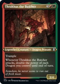 Thrakkus the Butcher (Foil Etched) - Commander Legends: Battle for Baldur's Gate - 551