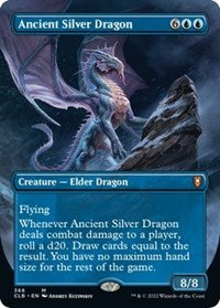 Ancient Silver Dragon (Borderless) - Commander Legends: Battle for Baldur's Gate - 366