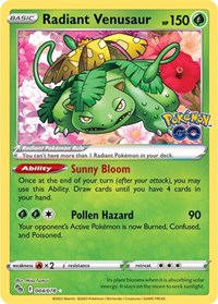 Radiant Venusaur - Pokemon GO - 004/078