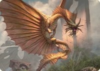 Ancient Gold Dragon Art Card (28/81) - Art Series: Commander Legends: Battle for Baldur's Gate - 28