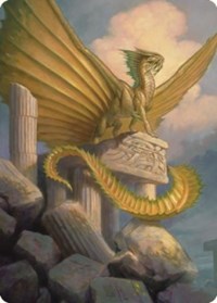 Ancient Gold Dragon Art Card (5/81) - Art Series: Commander Legends: Battle for Baldur's Gate - 5