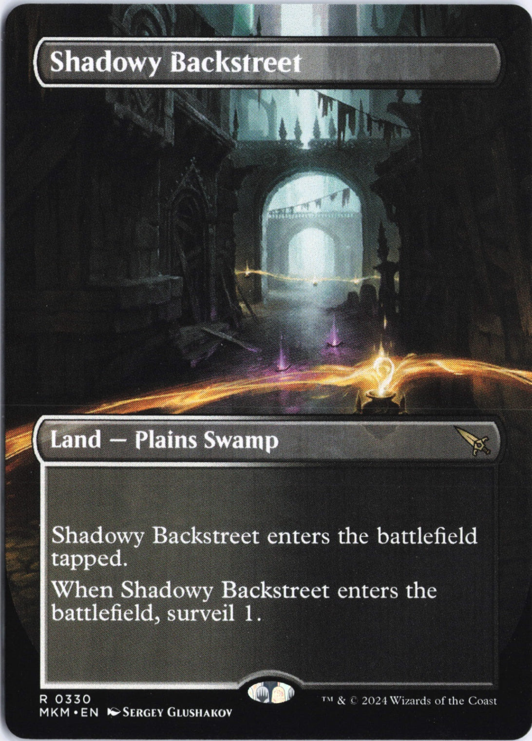 Shadowy Backstreet (Borderless) R Murders at Karlov Manor 330 NM