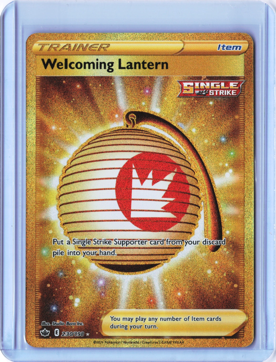 Welcoming Lantern (Secret) Secret Rare SWSH06: Chilling Reign 230/198 NM