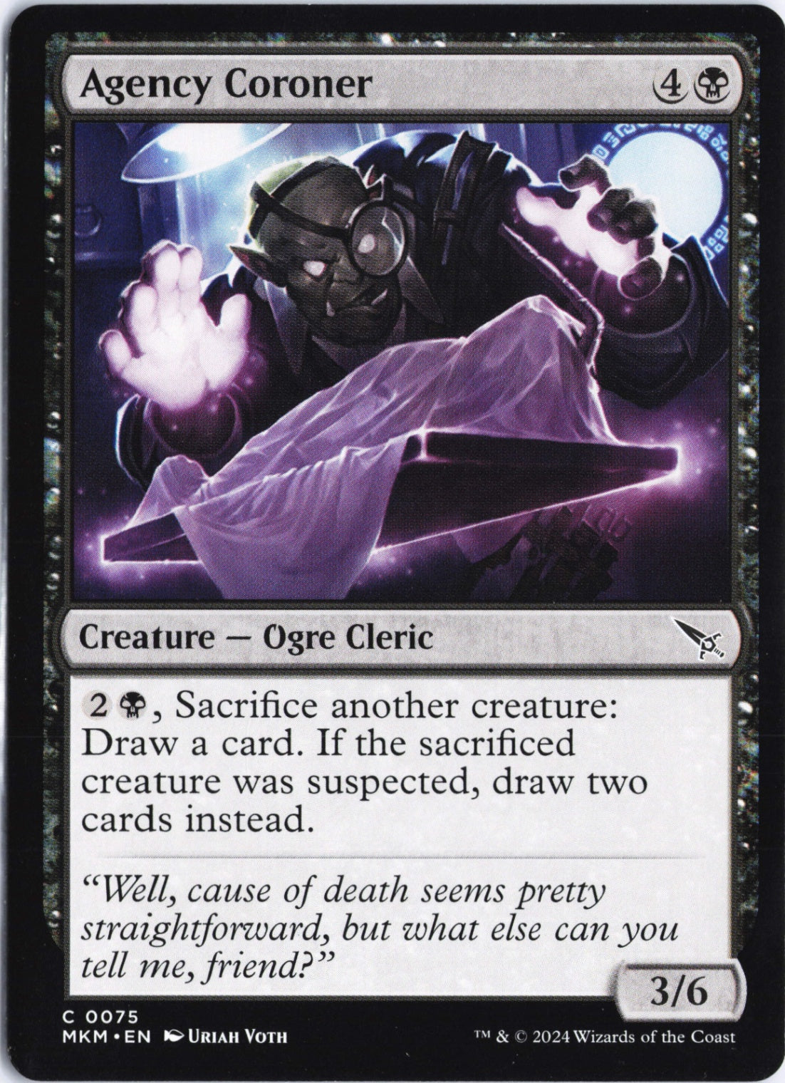 Agency Coroner C Murders at Karlov Manor 75 NM