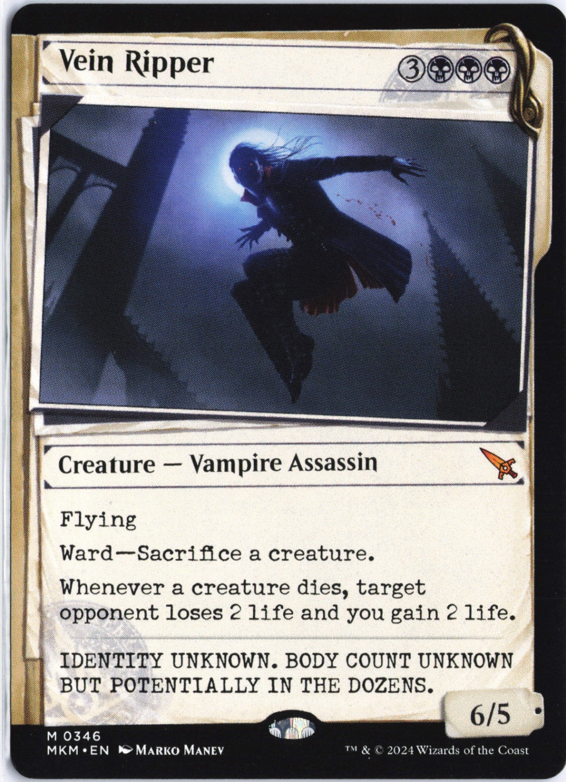 Vein Ripper (Showcase) (Invisible Ink) M Murders at Karlov Manor 433 NM