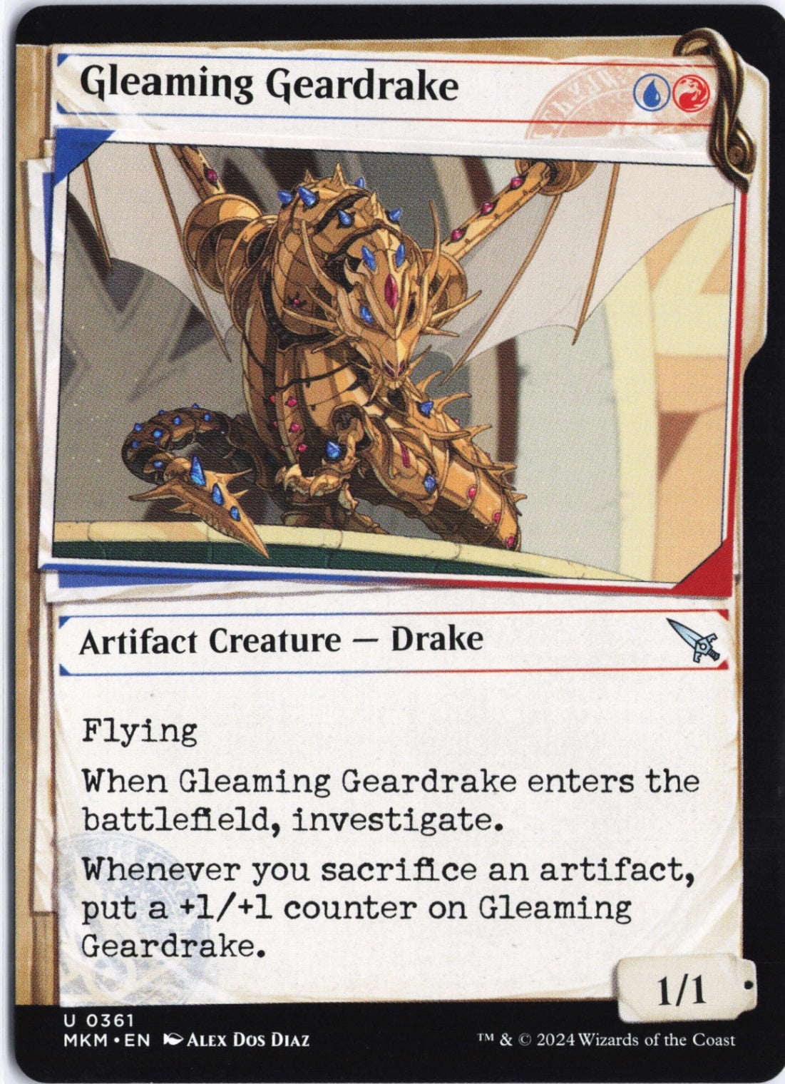 Gleaming Geardrake (Showcase) U Murders at Karlov Manor 361 NM