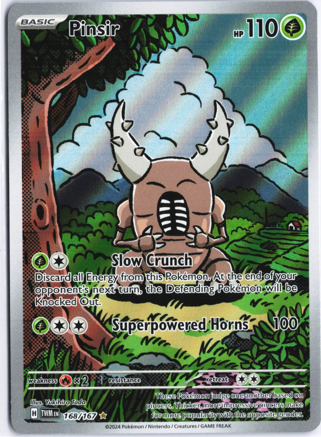 Pinsir Illustration Rare SV06: Twilight Masquerade 168/167 NM