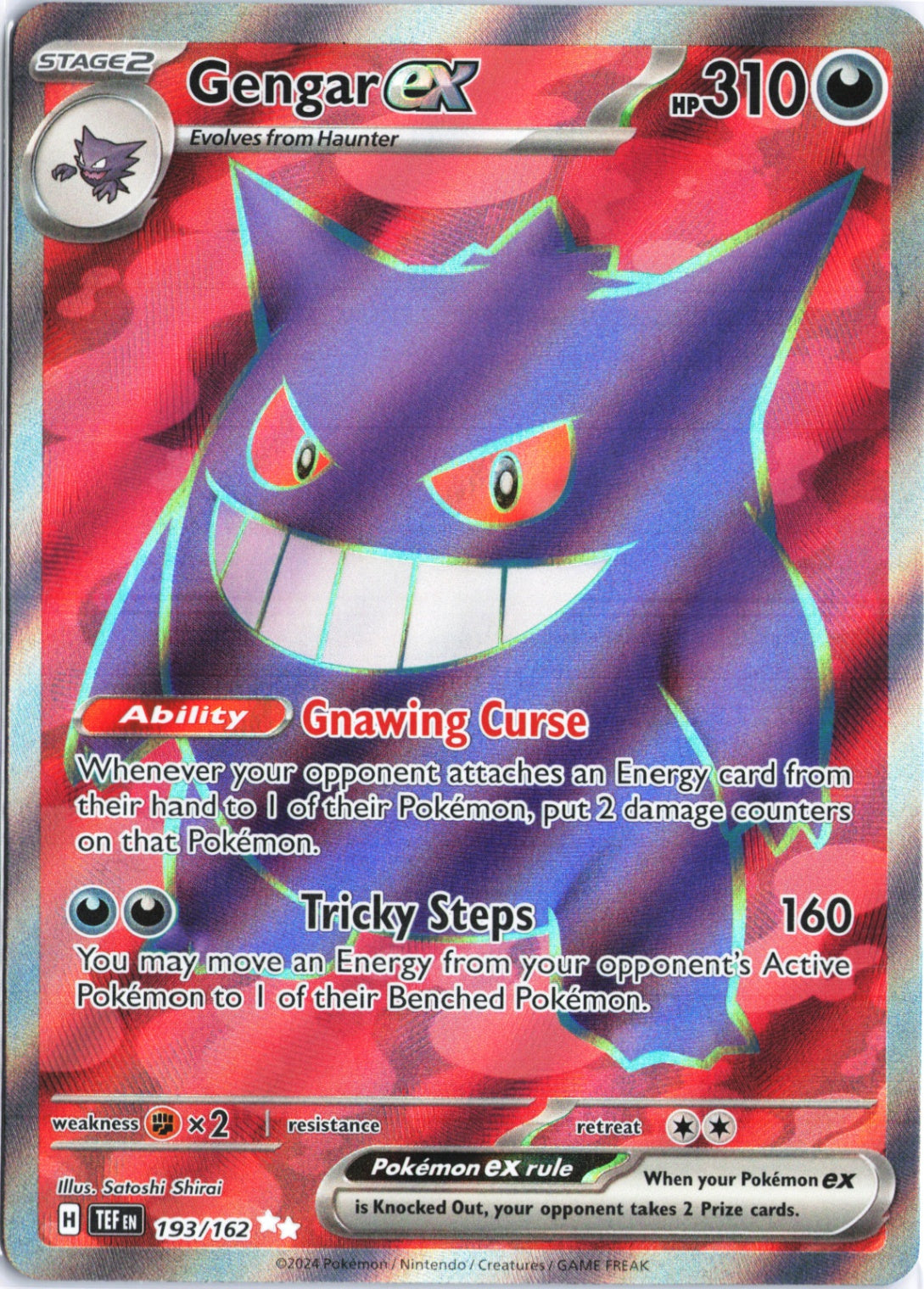 Gengar ex - Ultra Rare SV05: Temporal Forces 193/162 NM
