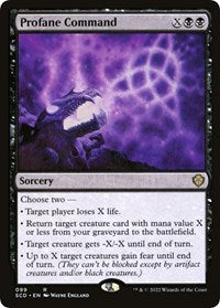 Profane Command - Starter Commander Decks - 99