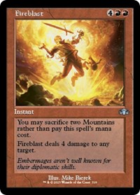 Fireblast (Retro Frame) - Dominaria Remastered - 319