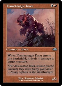 Flametongue Kavu (Retro Frame) - Dominaria Remastered - 320