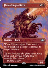 Flametongue Kavu (Borderless) - Dominaria Remastered - 432