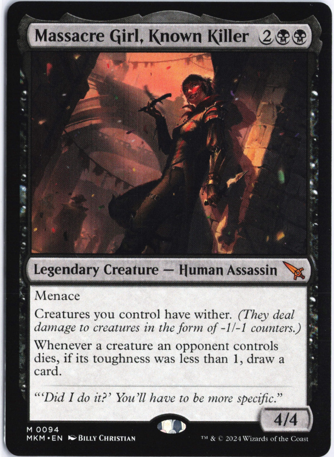 Massacre Girl, Known Killer M Murders at Karlov Manor 94 NM