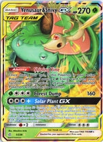 Venusaur & Snivy GX Ultra Rare SM - Cosmic Eclipse 1/236 LP