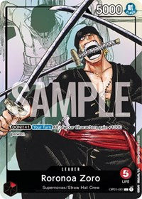 Roronoa Zoro - OP01-001 (Alternate Art) - One Piece Promotion Cards #OP01-001