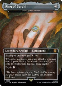 Ring of Barahir - Sword of the Animist (Borderless) - Commander: The Lord of the Rings: Tales of Middle-earth - 355